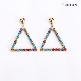 EURLAN.  B系列 彩钻耳环