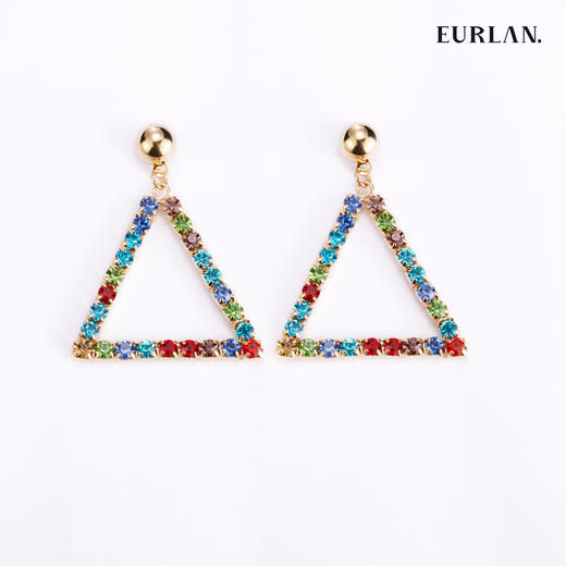EURLAN.  B系列 彩钻耳环 商品图0