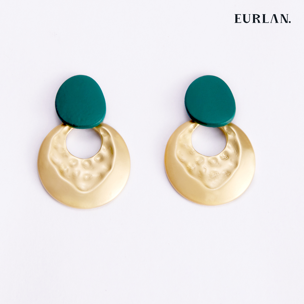 EURLAN.  C系列 神秘绿 色彩耳环