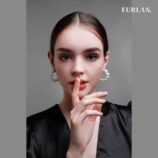 EURLAN.  A系列 珍珠优雅耳圈百搭 商品图2