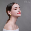 EURLAN.  C色彩系列 耳环 椭圆黄 商品缩略图4