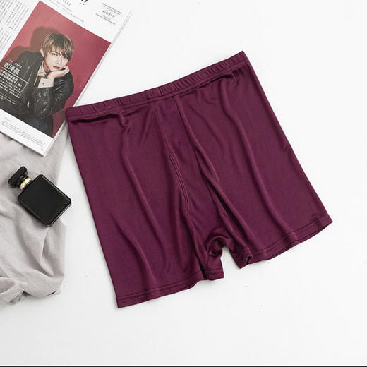 丁摩 四条装桑蚕丝男士平角裤 男士真丝内裤 真丝针织短裤 高端桑蚕丝多色 商品图5