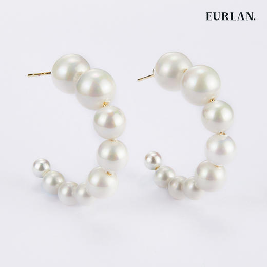 EURLAN.  A系列 珍珠优雅耳圈百搭 商品图0