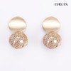 EURLAN.  D系列 幸运球耳环 金色 商品缩略图0