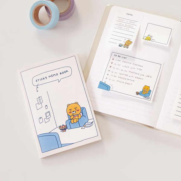 kakao Happy Week Sticky Notes Set 便条纸JPY带授权招加盟代理