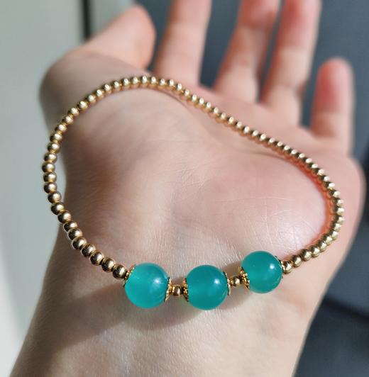 天河石K金珠时尚手链(9K金珠) 商品图2