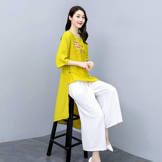 WZNH-ZYQ6071新款时尚宽松柔软潮流个性简约两件套 商品图3