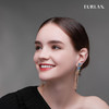 EURLAN.  B系列 彩钻 气质流苏耳环 商品缩略图3