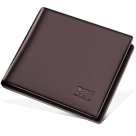 七匹狼 男士短款钱包 商务系列男士横款时尚钱夹男式卡包两折皮夹 3A0854141-02 咖色 商品图1