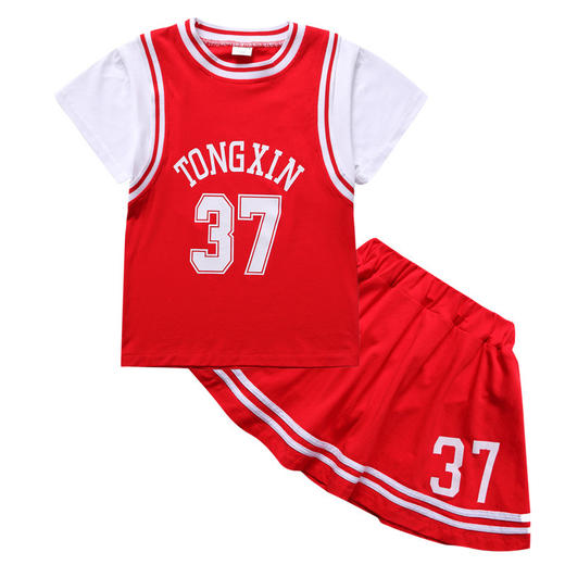 ZLYY-XM666夏装短袖儿童运动服套装 商品图4
