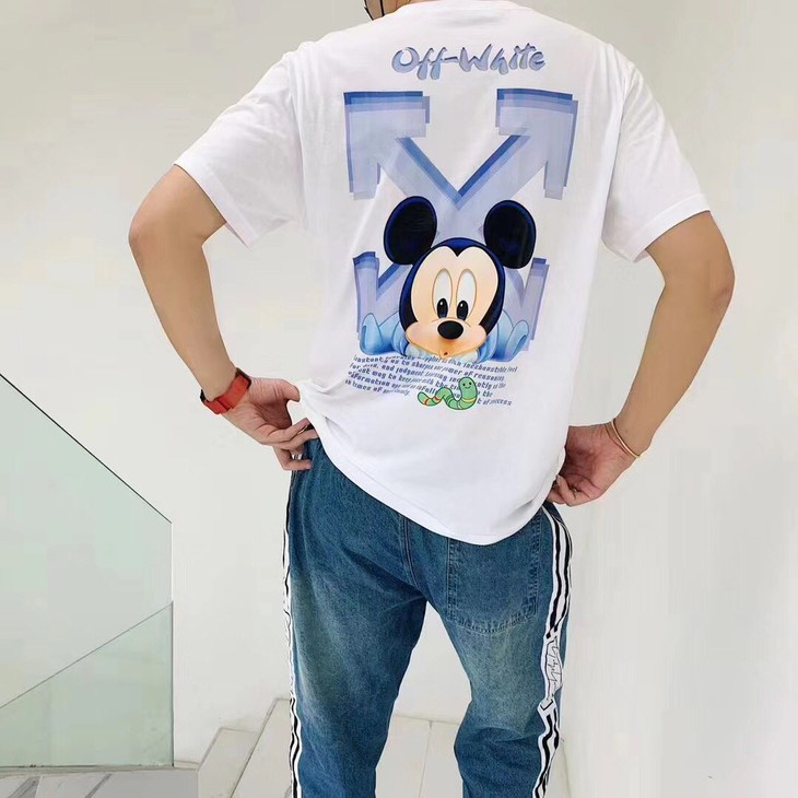点此购买off迪士尼男女款米奇毛毛虫短袖t恤ks147910
