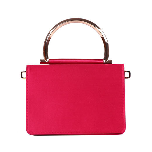 Salvatore Ferragamo/菲拉格慕女士MINA系列紫红色织物手拎肩背斜挎晚宴包 FG2925704377 商品图2