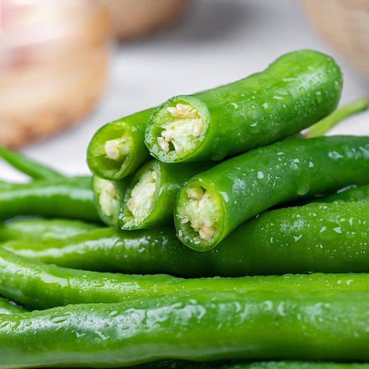 农家新鲜长线椒 露天现摘青辣椒 辛辣爽口