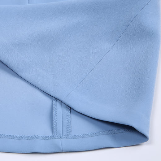 EITIE爱特爱女装秋款时尚通勤洋气镂空网纱拼接翻领收腰连衣裙女C2007504 商品图12