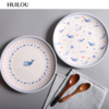 【盘子】创意圆形陶瓷盘子 卡通餐具果盘 家用菜盘早餐盘 碗盘碟 商品缩略图0