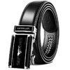 七匹狼男士皮带 商务潮流牛皮中青年腰带自动扣休闲裤带WA20001j黑色 商品缩略图0
