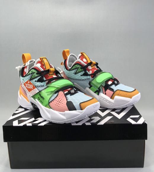 JORDAN WHY NOT ZER0.3 威少3代 白/黑 复活节   涂鸦 带气垫 实战篮球鞋 商品图2