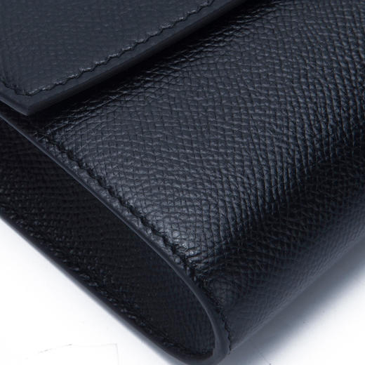 Salvatore Ferragamo/菲拉格慕女士黑色牛皮金色夹扣手拎包FG2925704799 商品图4