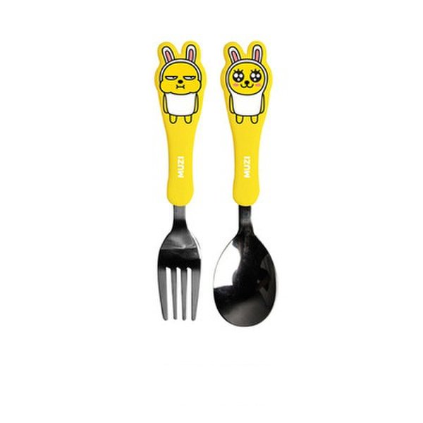 kakaa Character Spoon Fork Set (Plain)  小孩勺叉套餐JPY带授权招加盟代理