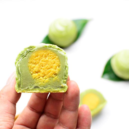 纯素抹茶旦黄酥素食蛋黄酥进口宇治抹茶和伯爵红茶的茶香酥软清爽