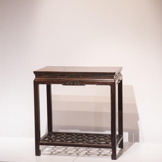 红木云纹独板香几 - 明清家具研习社