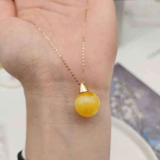 18K金蜜蜡项链 商品图0