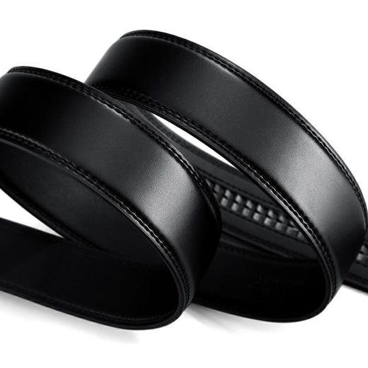 七匹狼男士皮带 商务潮流牛皮中青年腰带自动扣休闲裤带WA20001j黑色 商品图4