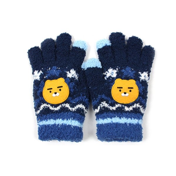 Kids Kakao Wave Heart Pattern Oji Wings Glove 儿童手套JPY带授权招加盟代理