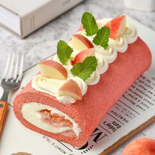 夏日新品【蜜桃闯乌龙】-少女心十足的蜜桃蛋糕卷,你想吃吗?(福州)
