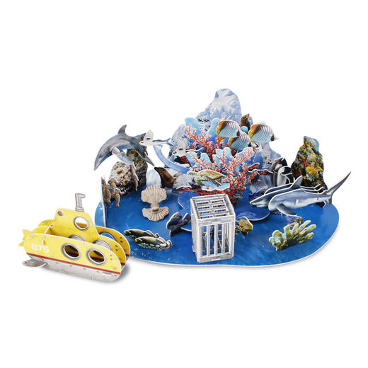 【周边玩具】乐立方与国家地理倾情推出3D立体拼图——海底探险 商品图1