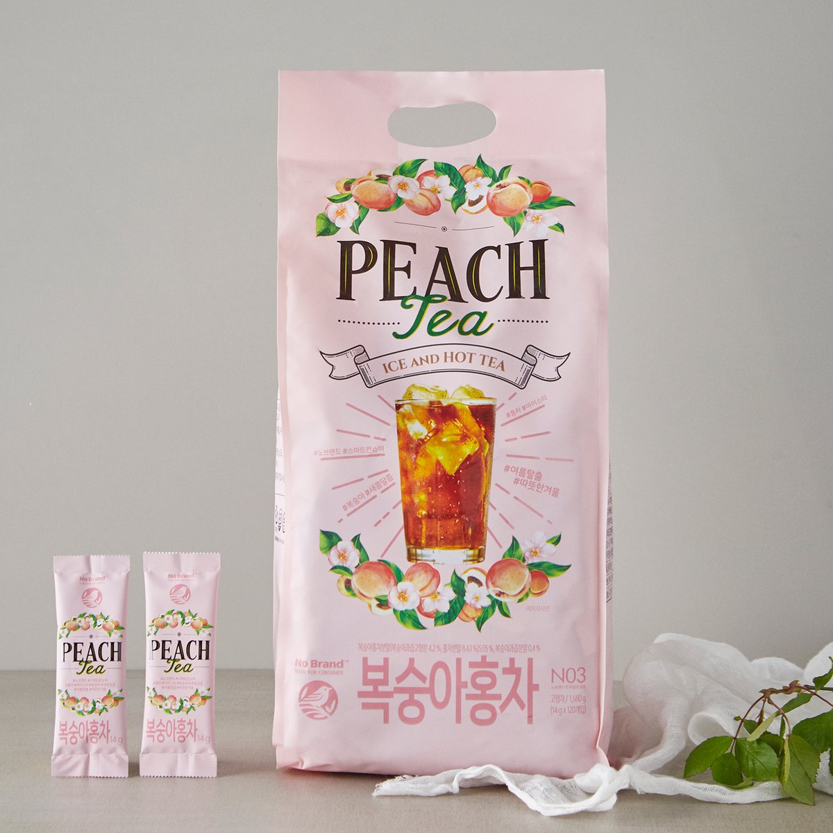 Nobland冷饮冲剂 桃子口味 韩国进口夏天消暑 Peach Tea120枚入JPY带授权招加盟代理