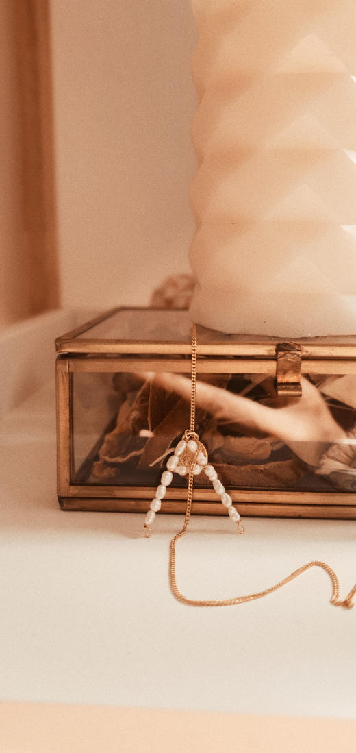 Gisel B 珍珠字母A项链 商品图2