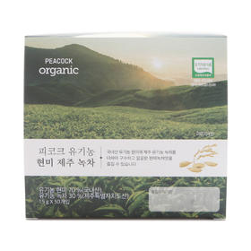 PEACOCKorganic brown rice Jeju green tea有机粗米济州绿茶50枚JPY带授权招加盟代理