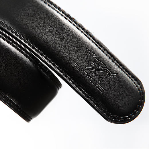 七匹狼皮带男腰带男款自动扣皮带 男士休闲百搭商务系列青年版时尚裤腰带 7A91029810黑色 商品图4