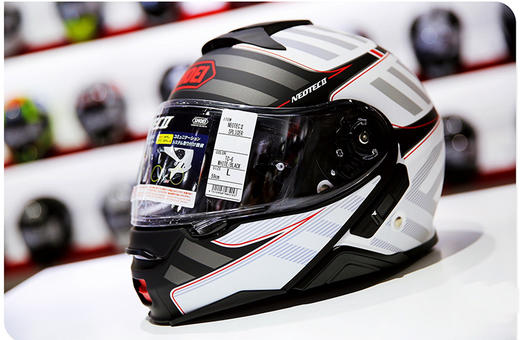 日本进口shoeineotec2代Ⅱ春季双镜片揭面盔全盔男