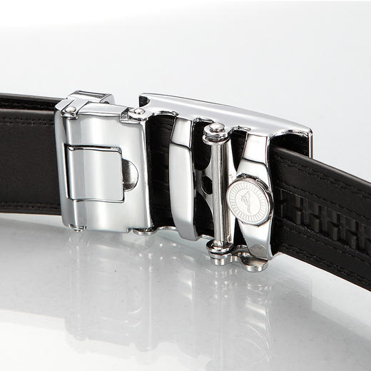 七匹狼皮带男腰带男款自动扣皮带 男士休闲百搭商务系列青年版时尚裤腰带 7A91029810黑色 商品图2