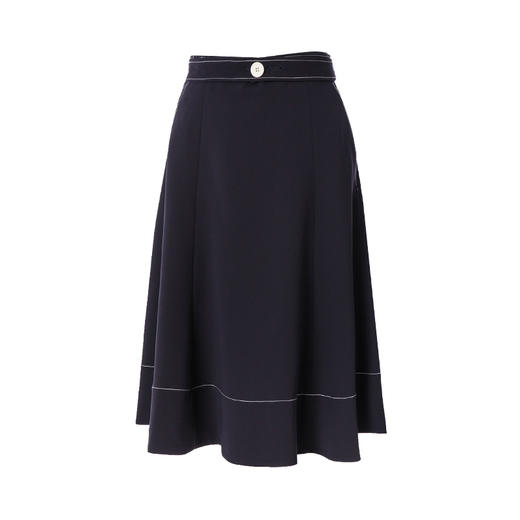 EITIE爱特爱女装新款高腰时尚腰带版型装饰半身裙A字裙5906604 商品图5