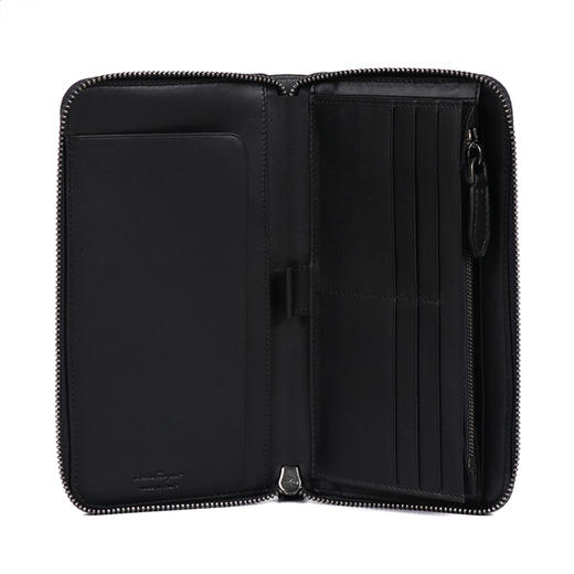 Salvatore Ferragamo/菲拉格慕 男士灰色牛皮长款拉链钱包钱夹FG1925805392 商品图2