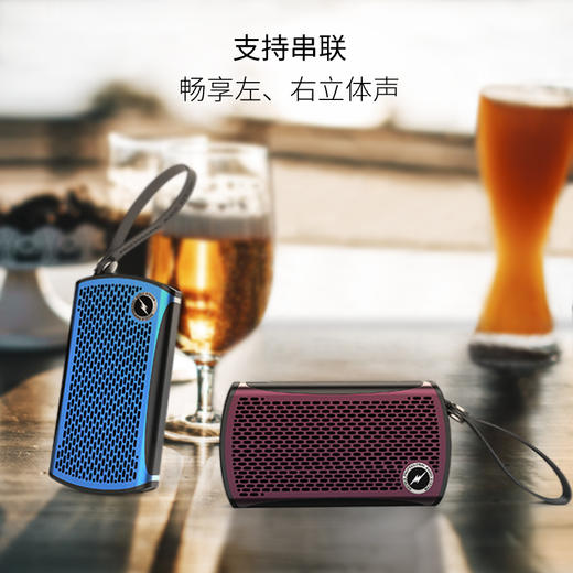 WECELE-X-ONE超薄防水便携蓝牙音响，双喇叭立体声，支持插卡 商品图3