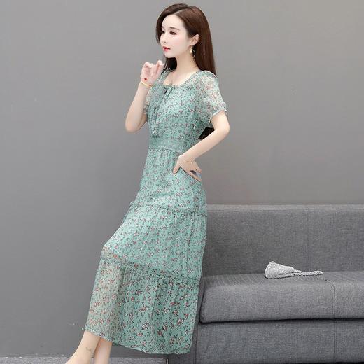 AYY-AM-LYFE62新品中长款显瘦仙女超仙森系短袖碎花连衣裙 商品图2