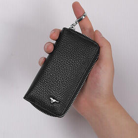 七匹狼钥匙包 男士钥匙扣汽车钥匙包时尚锁匙包A138232-01AJ2黑色