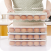 【保鲜盒】厨房24格鸡蛋盒冰箱保鲜盒便携野餐鸡蛋收纳盒塑料鸡蛋盒蛋托蛋格 商品缩略图2