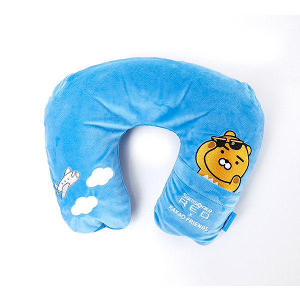 KAKAO FRIENDS 2 RYAN Neck pillow SKY BLUE 颈枕 U型枕JPY带授权招加盟代理