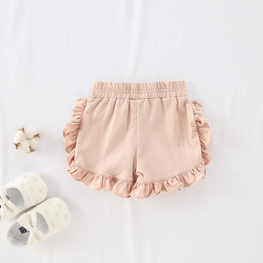 MR-90007新品樱桃儿童裤  宝宝潮流木耳花边女童短裤 商品图3