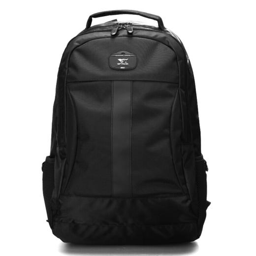 七匹狼(SEPTWOLVES)双肩包男士商务背包15.6寸电脑包男女时尚休闲运动旅行包 黑色90331071-01 商品图0