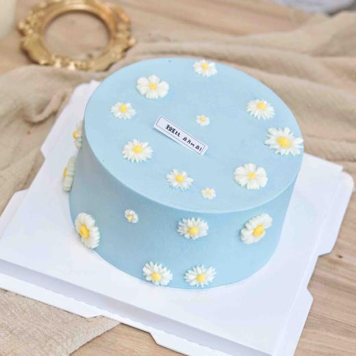 小雏菊简约蓝色系蛋糕 商品图1