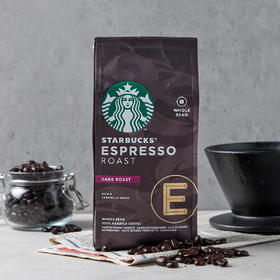 Starbucks星巴克咖啡豆 浓缩咖啡 Espresso Roast Whole Bean200gJPY带授权招加盟代理