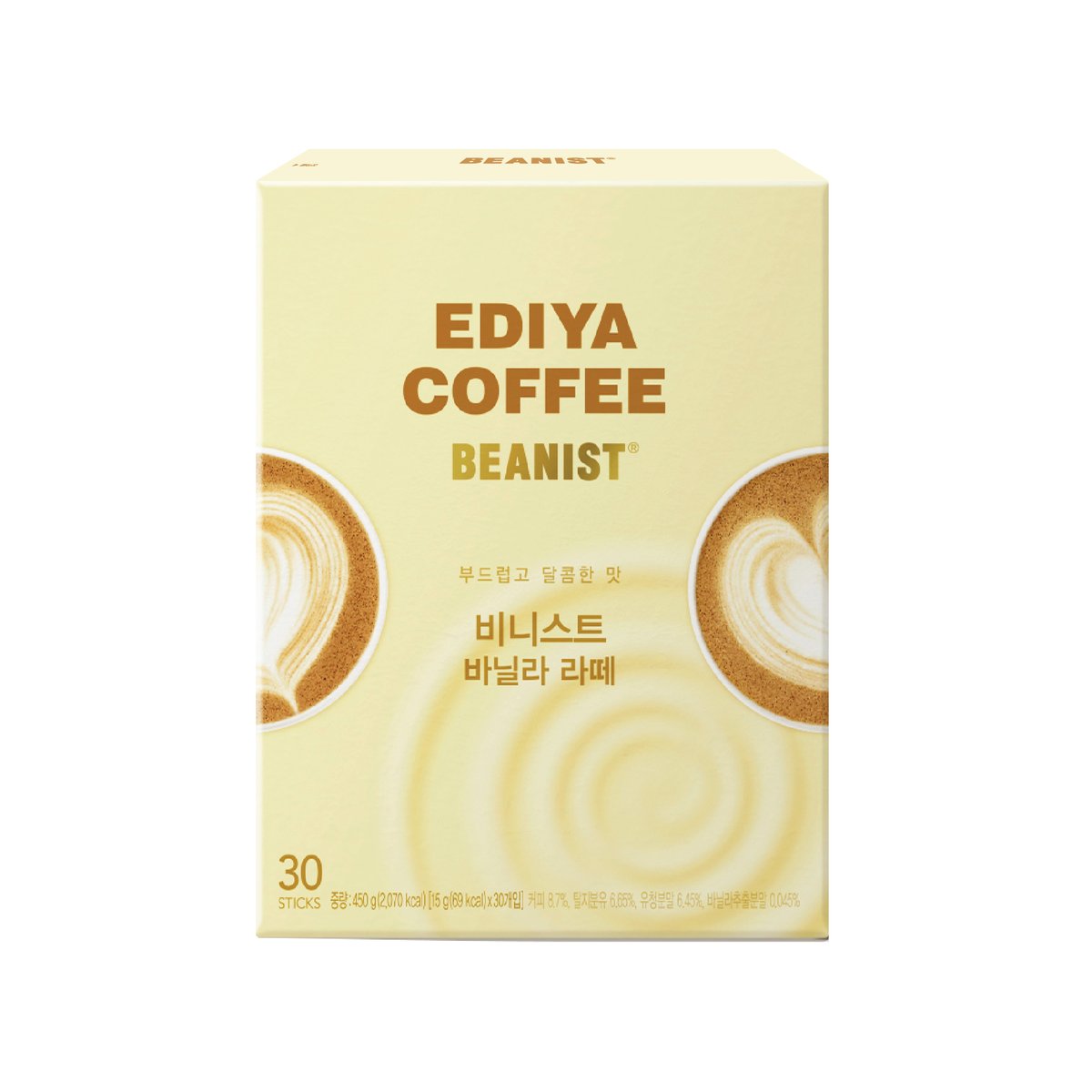 ediya 速溶 香草拿铁Enter the banister vanilla latte 30袋JPY带授权招加盟代理
