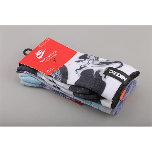 「两双装」NIKE/耐克 FC运动袜足球袜中袜CN1540-100 商品图2