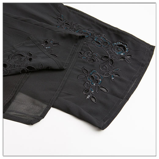 YMS-1909妈妈夏装阔腿裤 中老年松紧腰大码薄款九分裤 商品图4